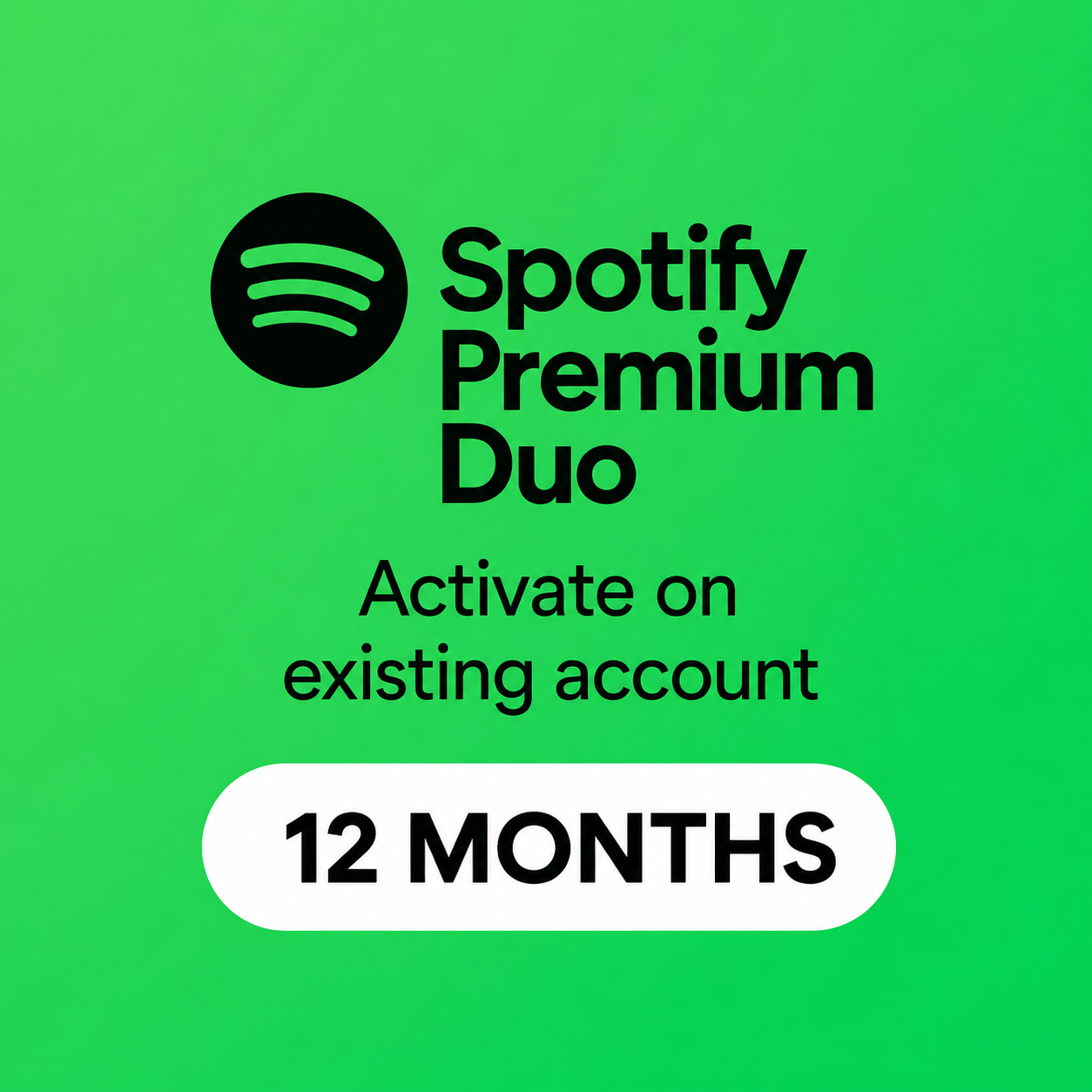 Spotify Premium Duo 12 months | Activation on existing account | Listen ad-free & offline | Immediate delivery
