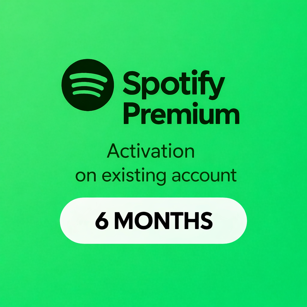 Spotify Premium 6 months | Activation on existing account | Listen ad-free & offline | Fast delivery