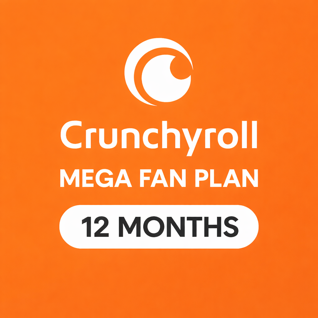 Crunchyroll Mega Fan Plan 12 Months | Anime Unlimited & Ad-Free | Instant digital activation