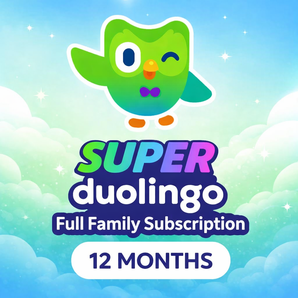 Duolingo Super Family 12 months | Premium Access | All languages ​​| Fast activation & digital delivery