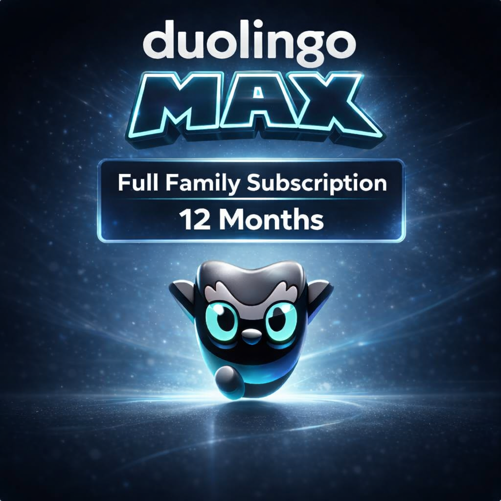 Duolingo MAX Family 12 months | Premium + AI | All languages ​​| Fast activation & digital delivery